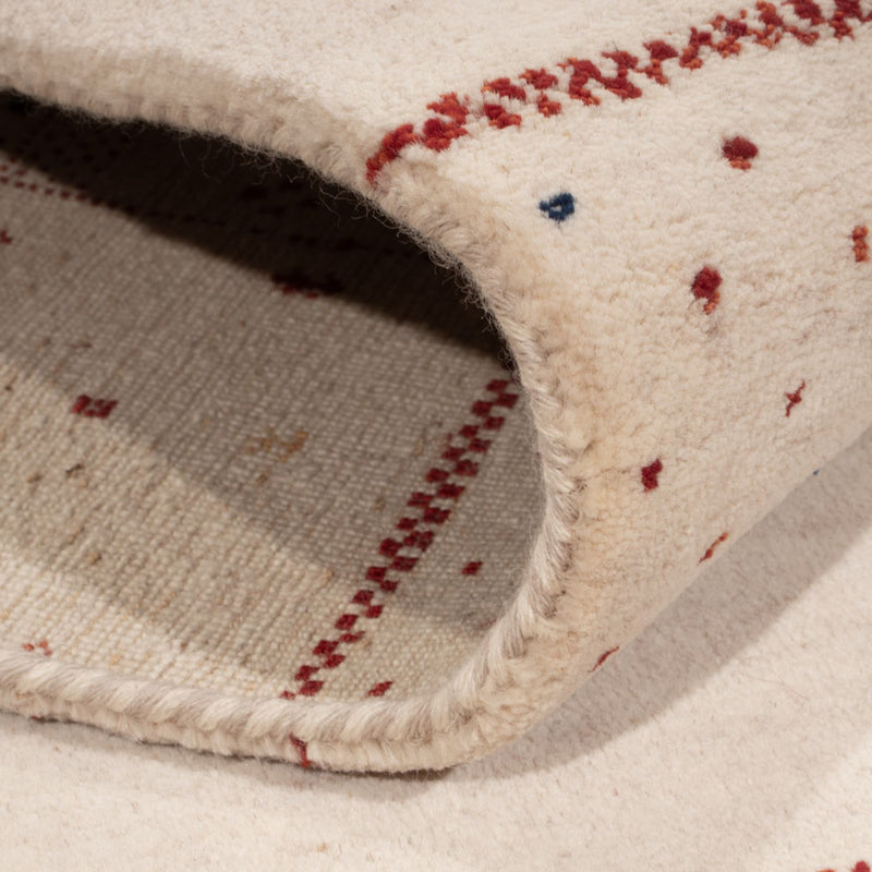 Gabbeh Teppich - Loribaft Indus - 190 x 148 cm - weiß