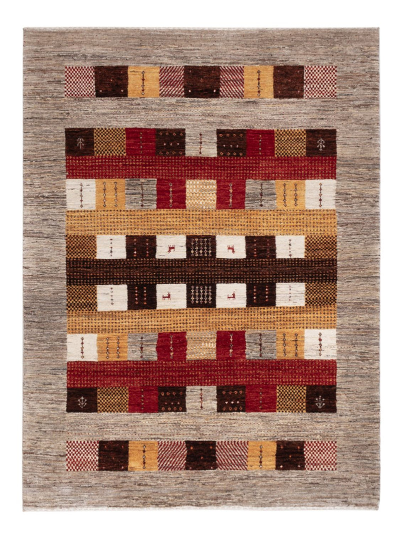 Gabbeh Teppich - Loribaft Indus - 193 x 145 cm - mehrfarbig