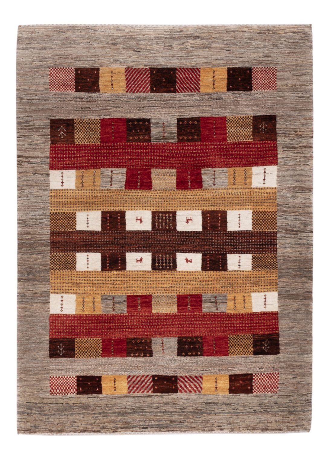 Gabbeh Teppich - Loribaft Indus - 209 x 152 cm - mehrfarbig