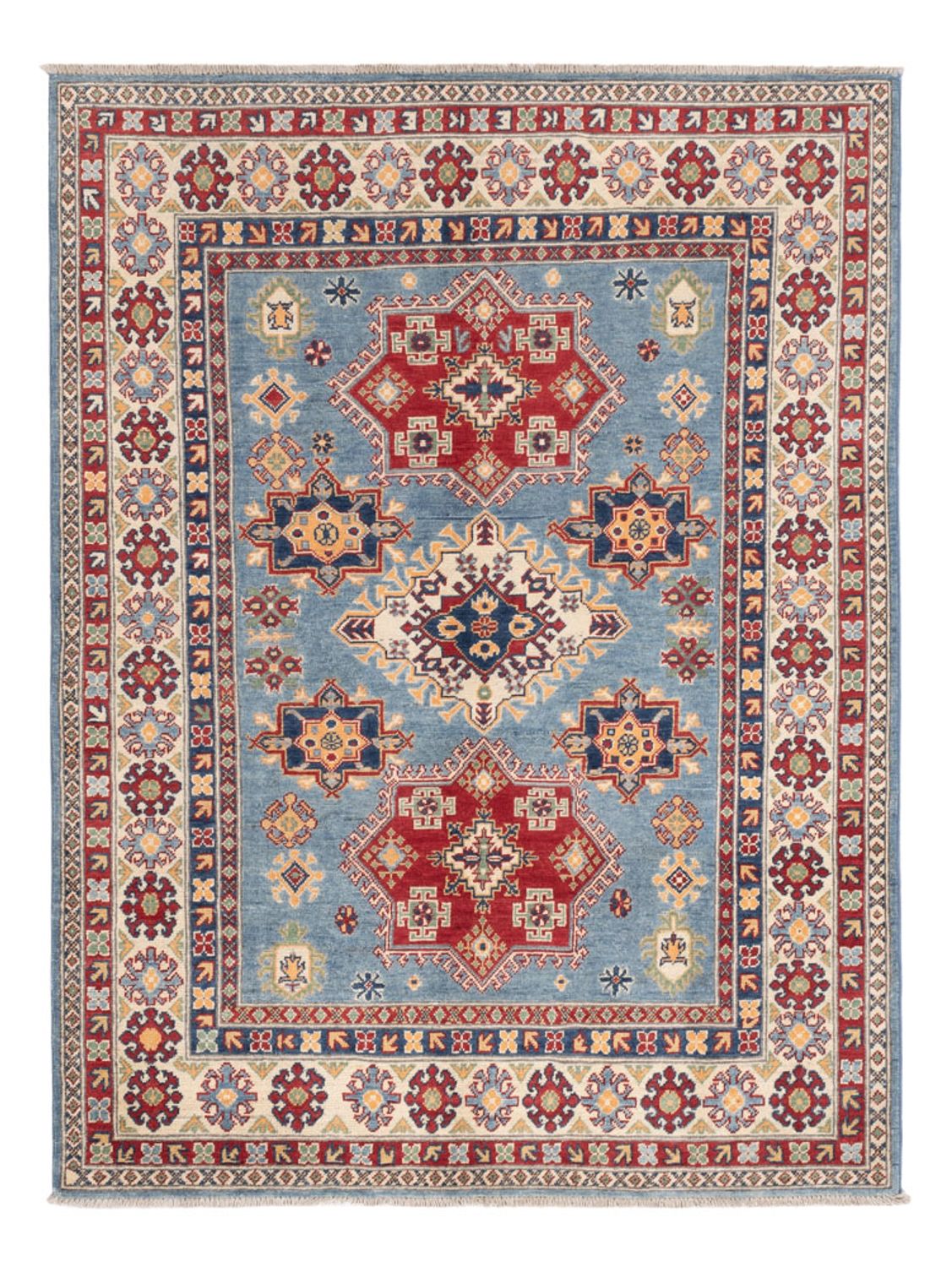 Ziegler Teppich - Kazak - 202 x 153 cm - blau