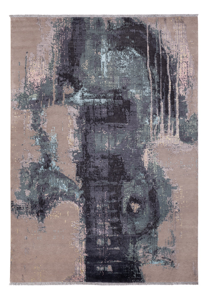 Designer Teppich - 251 x 176 cm - mehrfarbig