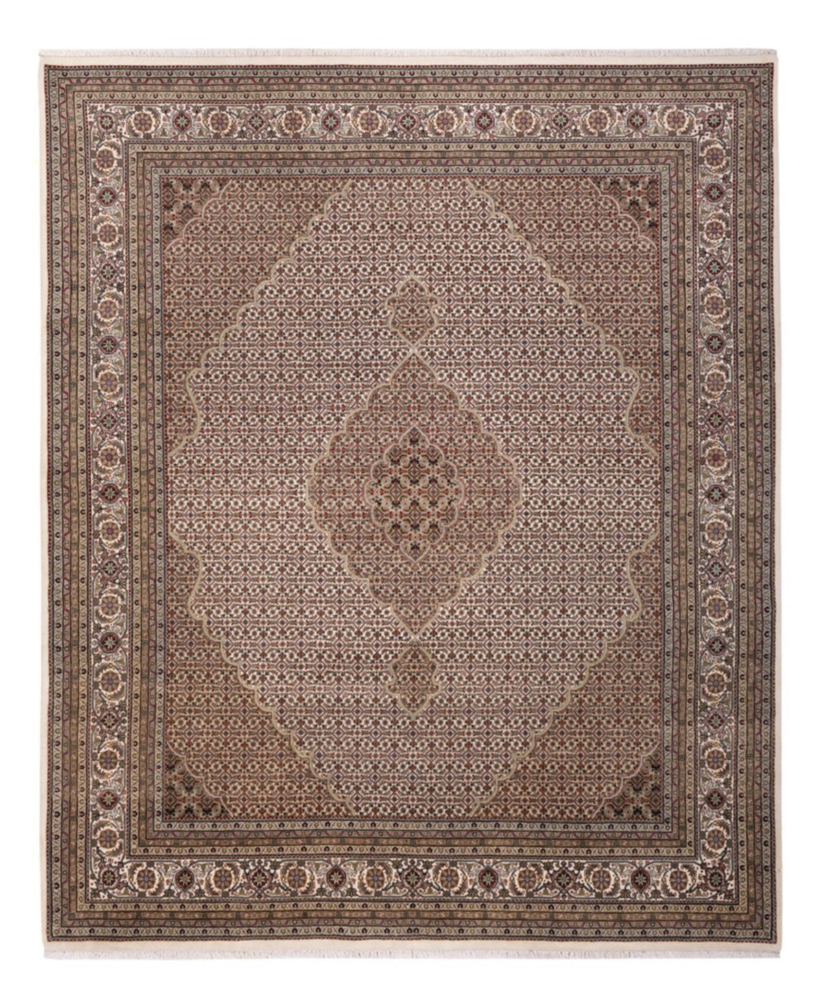 Orientteppich - Täbriz - 304 x 249 cm - dunkelbeige