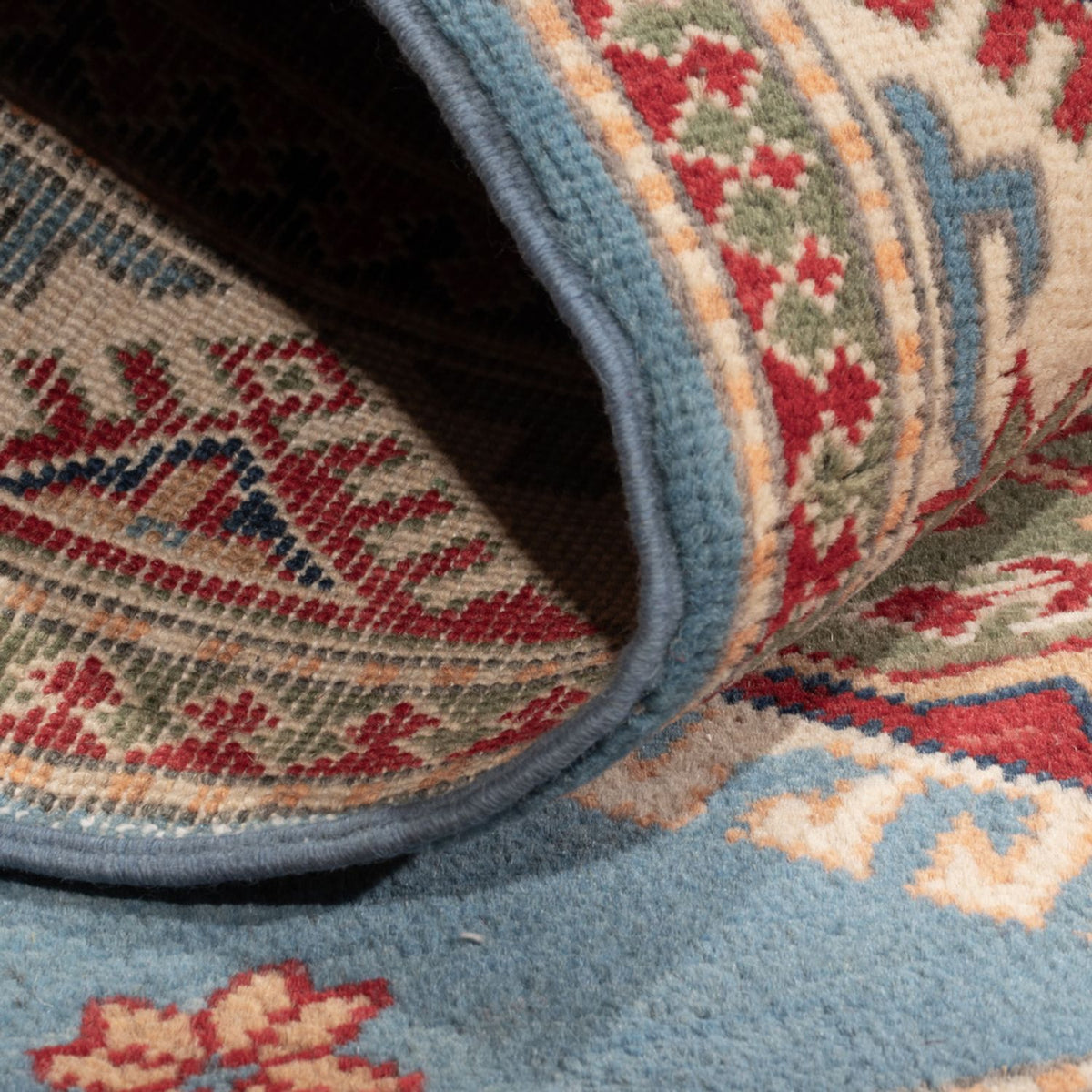 Ziegler Teppich - Kazak - 147 x 100 cm - hellblau