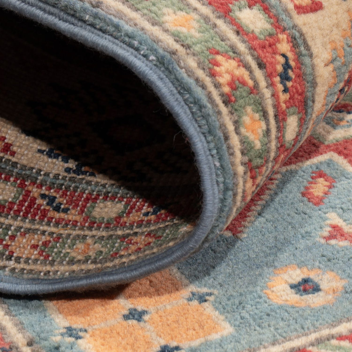 Ziegler Teppich - Kazak - 147 x 98 cm - hellblau