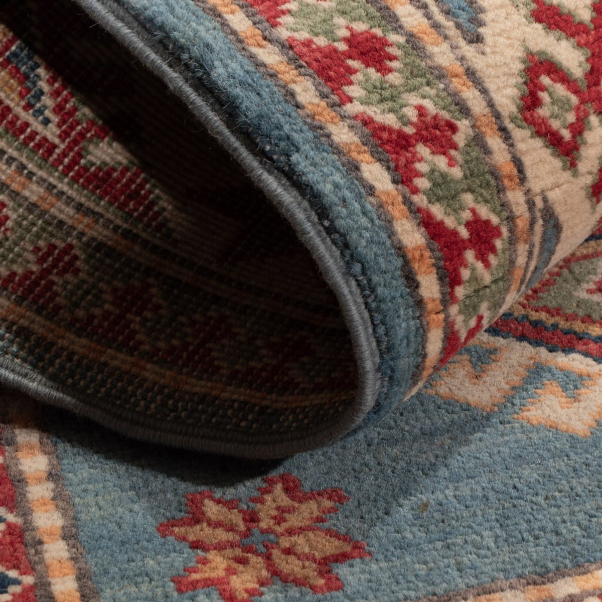 Ziegler Teppich - Kazak - 146 x 96 cm - hellblau