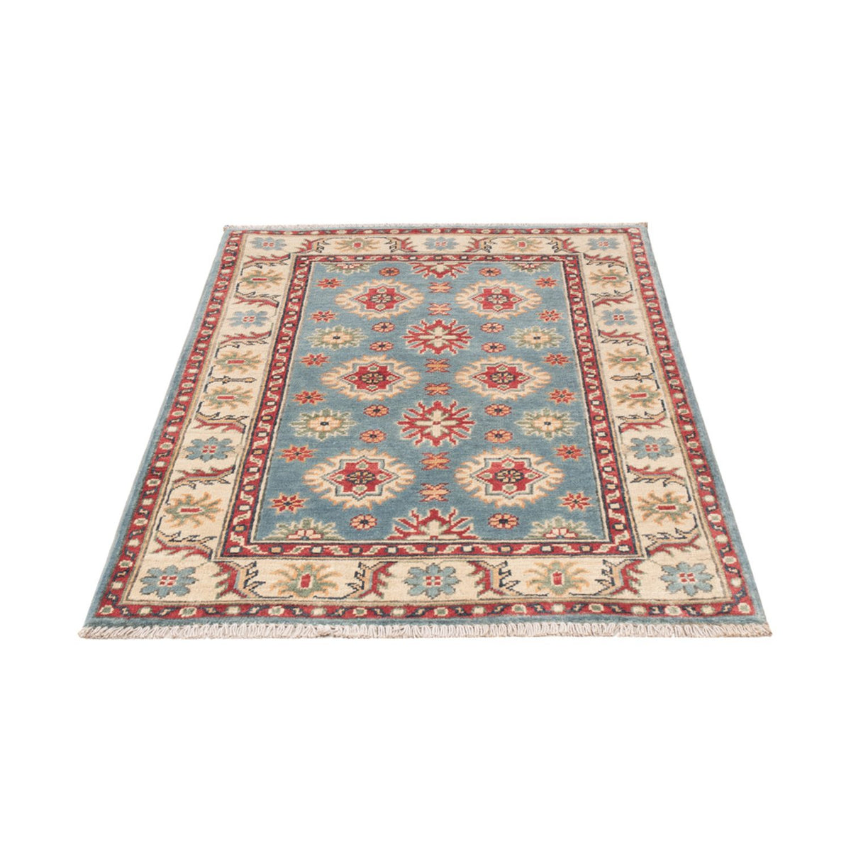 Ziegler Teppich - Kazak - 124 x 81 cm - hellblau