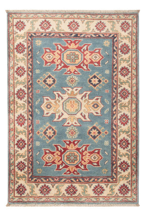 Ziegler Teppich - Kazak - 123 x 83 cm - hellblau