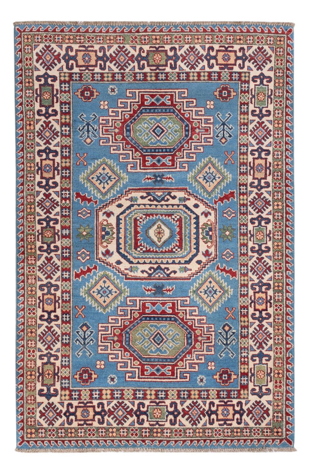 Ziegler Teppich - Kazak - 186 x 120 cm - hellblau