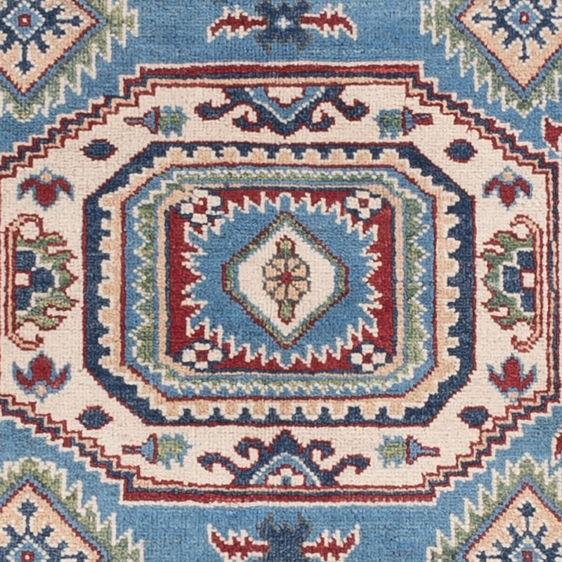 Ziegler Teppich - Kazak - 186 x 120 cm - hellblau