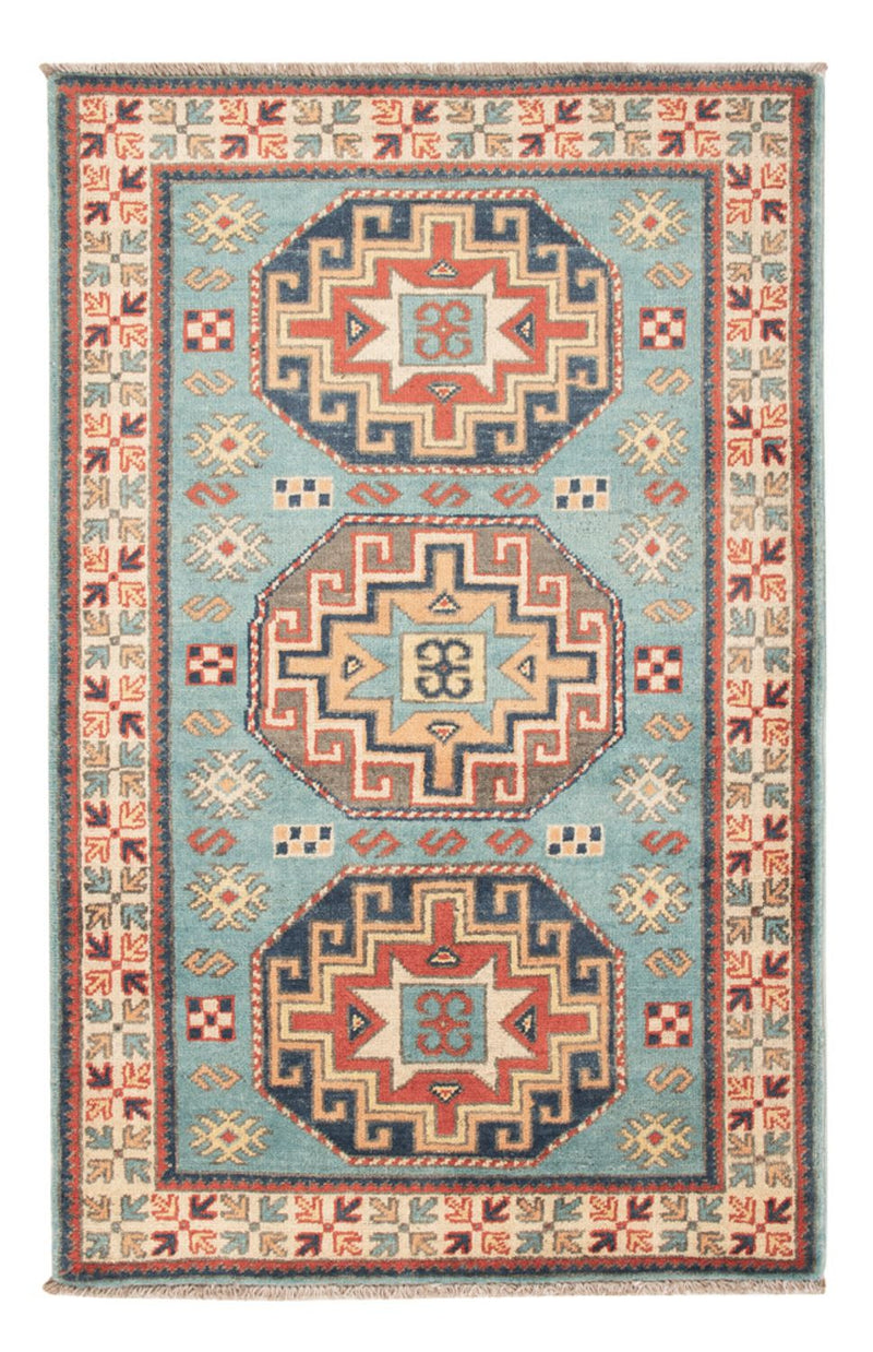 Ziegler Teppich - Kazak - 124 x 78 cm - hellblau