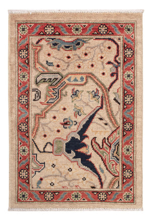 Ziegler Teppich - Kazak - 89 x 60 cm - dunkelbeige