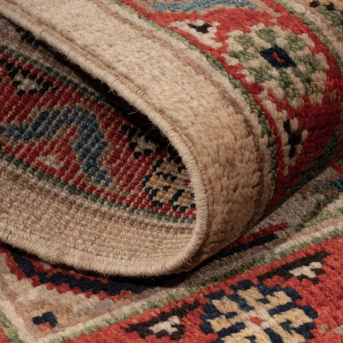Ziegler Teppich - Kazak - 89 x 60 cm - dunkelbeige