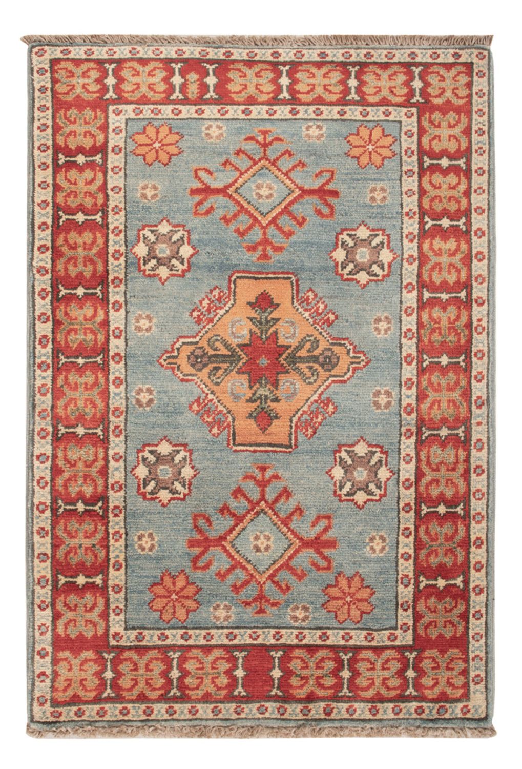 Ziegler Teppich - Kazak - 88 x 59 cm - hellblau