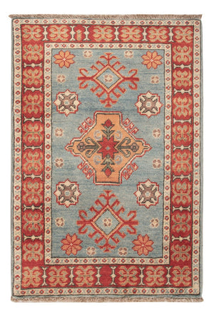 Ziegler Teppich - Kazak - 88 x 59 cm - hellblau