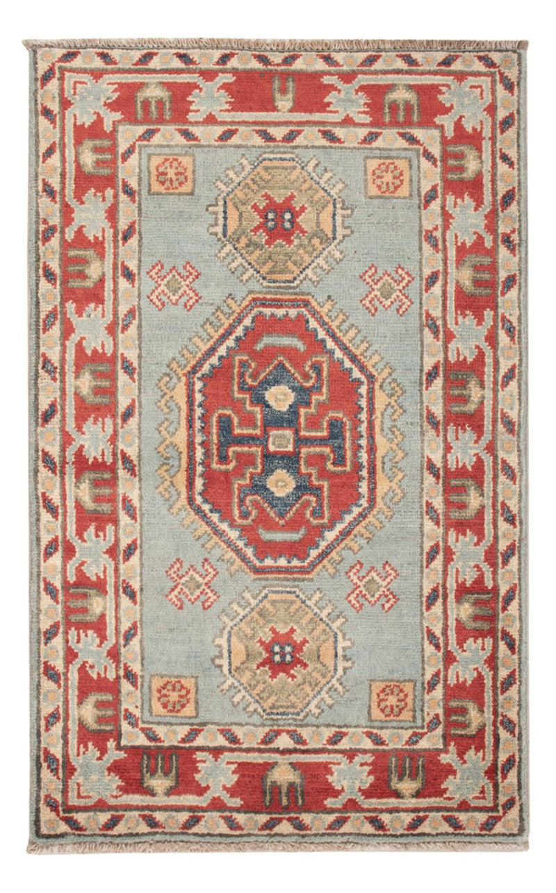 Ziegler Teppich - Kazak - 96 x 60 cm - hellblau
