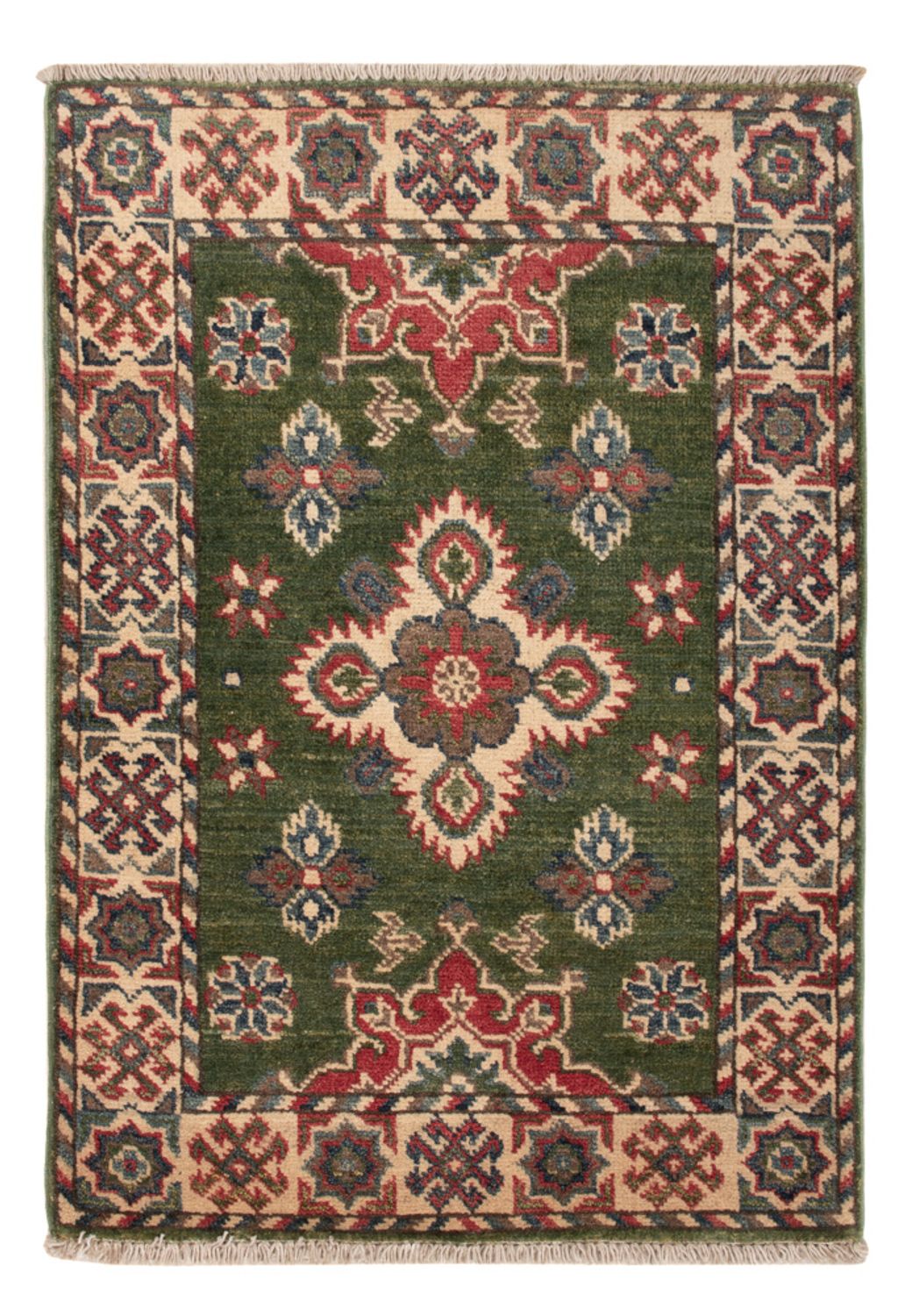 Ziegler Teppich - Kazak - 86 x 60 cm - grün