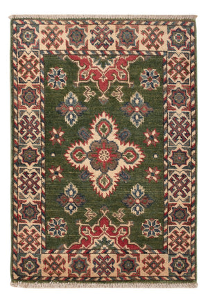 Ziegler Teppich - Kazak - 86 x 60 cm - grün