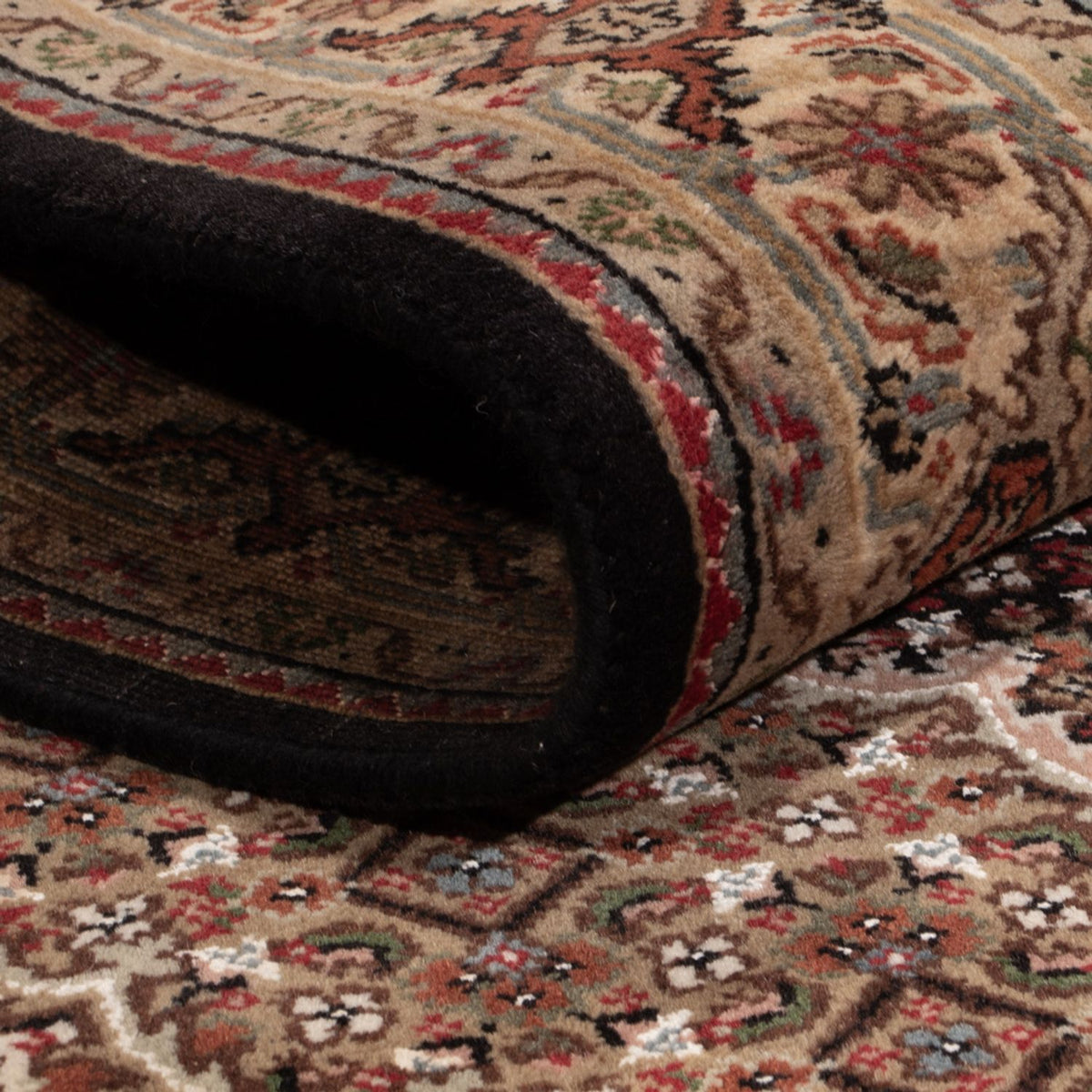 Orientteppich - Täbriz - 184 x 127 cm - dunkelbeige