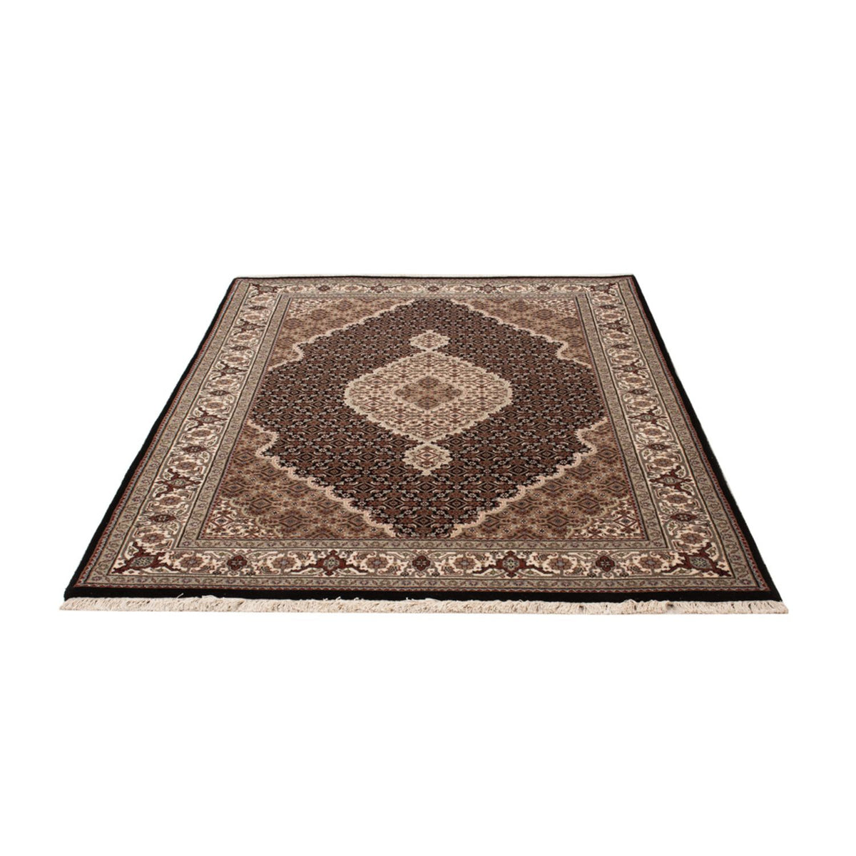 Orientteppich - Täbriz - 184 x 124 cm - dunkelbeige