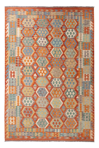 Kelim Maimene Teppich 200x295cm - mehrfarbig