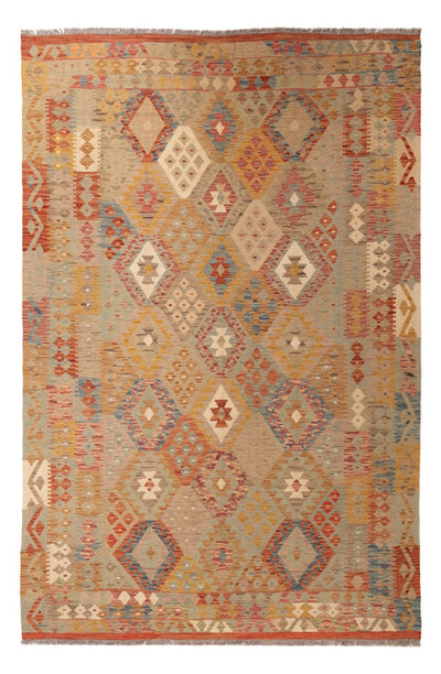 Kelim Maimene Teppich 199x301cm - mehrfarbig