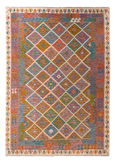 Kelim Maimene Teppich 200x290cm - mehrfarbig