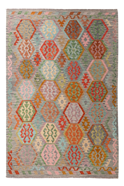 Kelim Maimene Teppich 202x294cm - mehrfarbig
