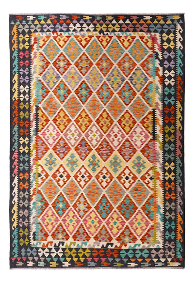 Kelim Maimene Teppich 204x295cm - mehrfarbig