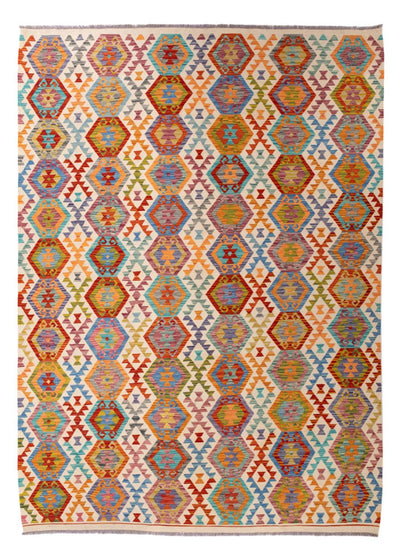 Kelim Maimene Teppich 210x294cm - mehrfarbig