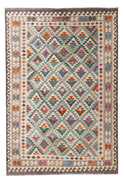 Kelim Maimene Teppich 197x300cm - mehrfarbig