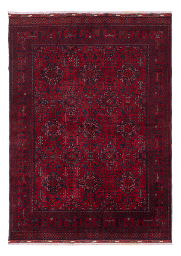 Afghan Teppich - Royal - 232 x 167 cm - rot