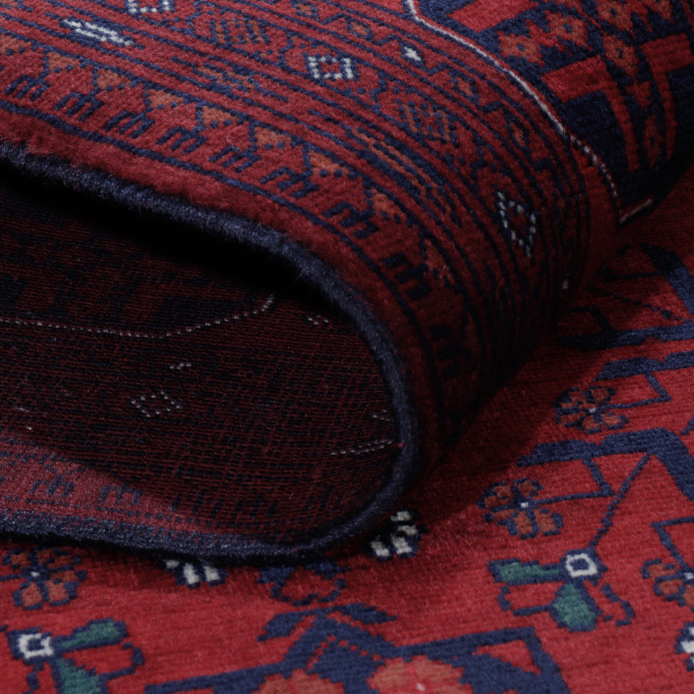 Afghan Teppich - Royal - 198 x 150 cm - rot