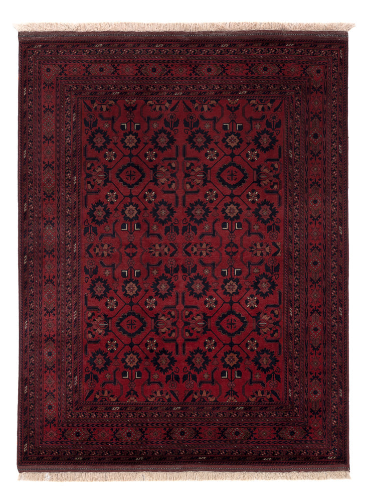 Afghan Teppich - Royal - 196 x 150 cm - rot