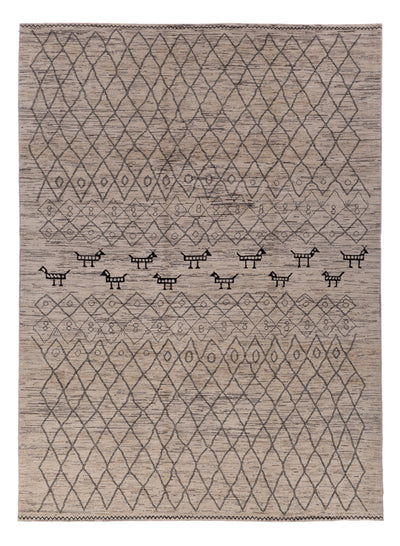 Berber Teppich 250x347cm - Wollteppich