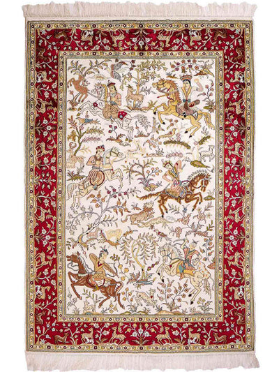 China Seide Teppich 123x180cm - Orientteppich