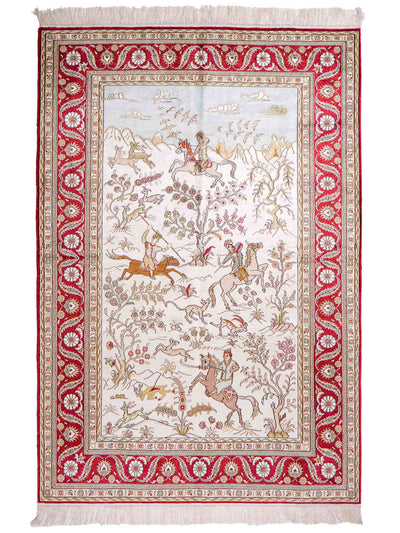 China Seide Teppich 126x185cm - Orientteppich