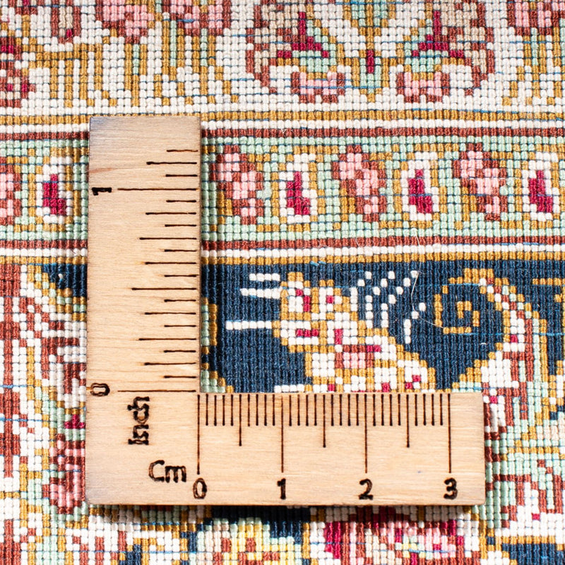 Seidenteppich - Ghom Seide - Premium - 152 x 102 cm - dunkelblau