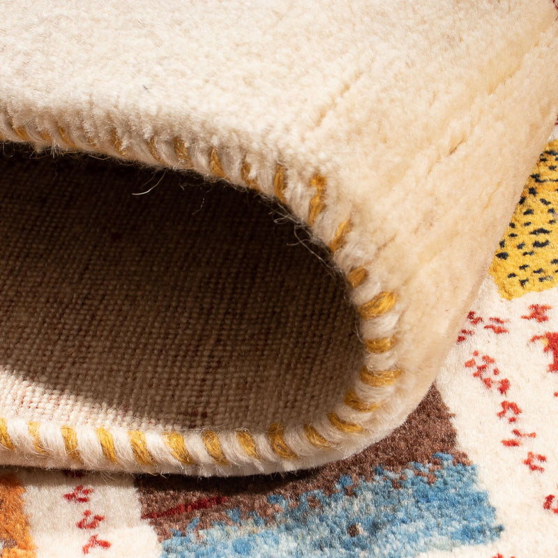 Gabbeh Teppich - Loribaft Perser - 128 x 86 cm - mehrfarbig