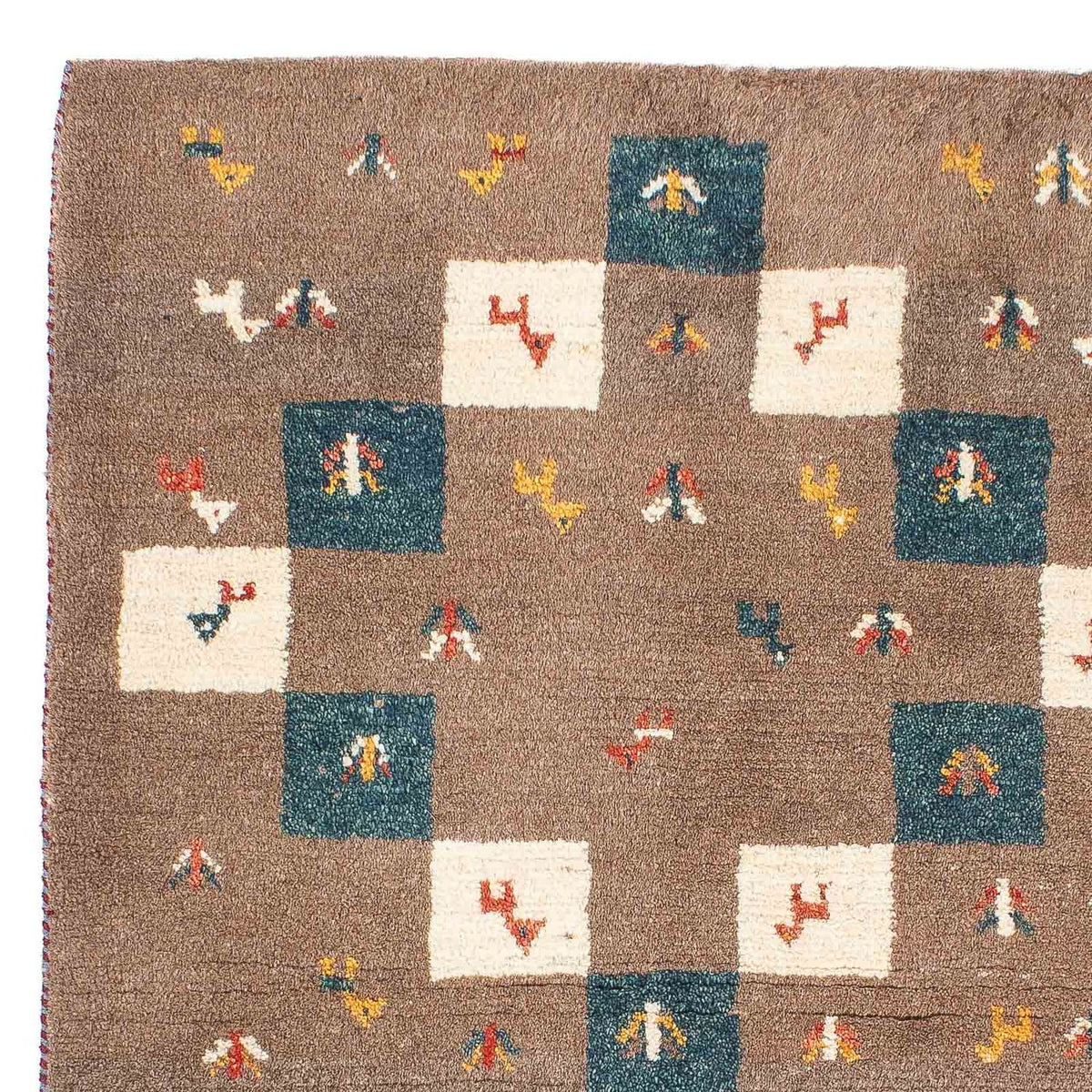 Gabbeh Teppich - Perser - 139 x 82 cm - braun