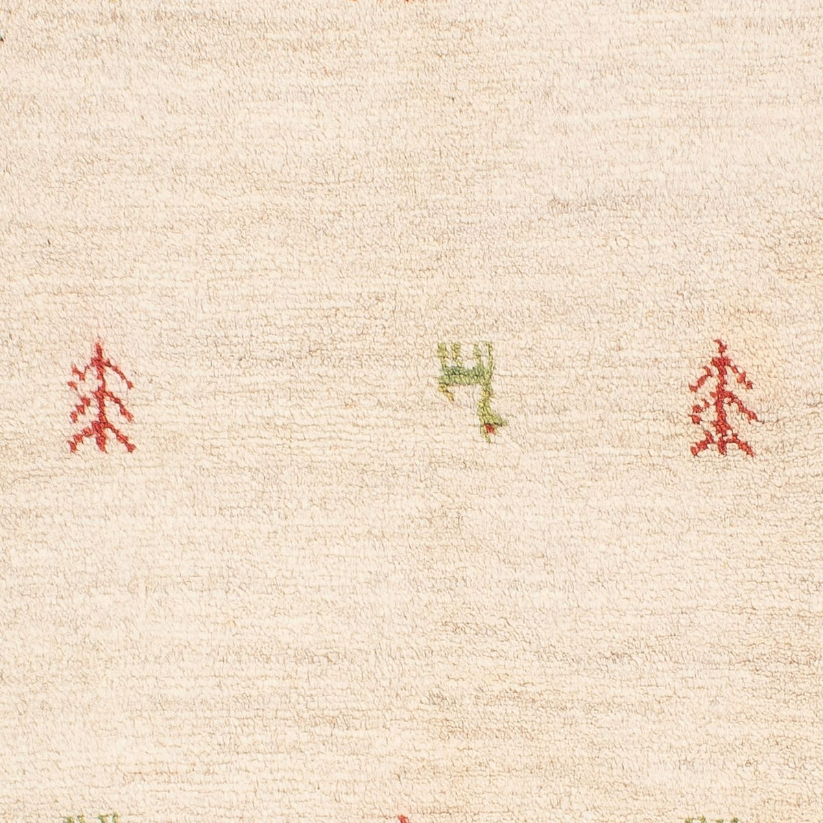 Gabbeh Teppich - Perser - 125 x 77 cm - natur