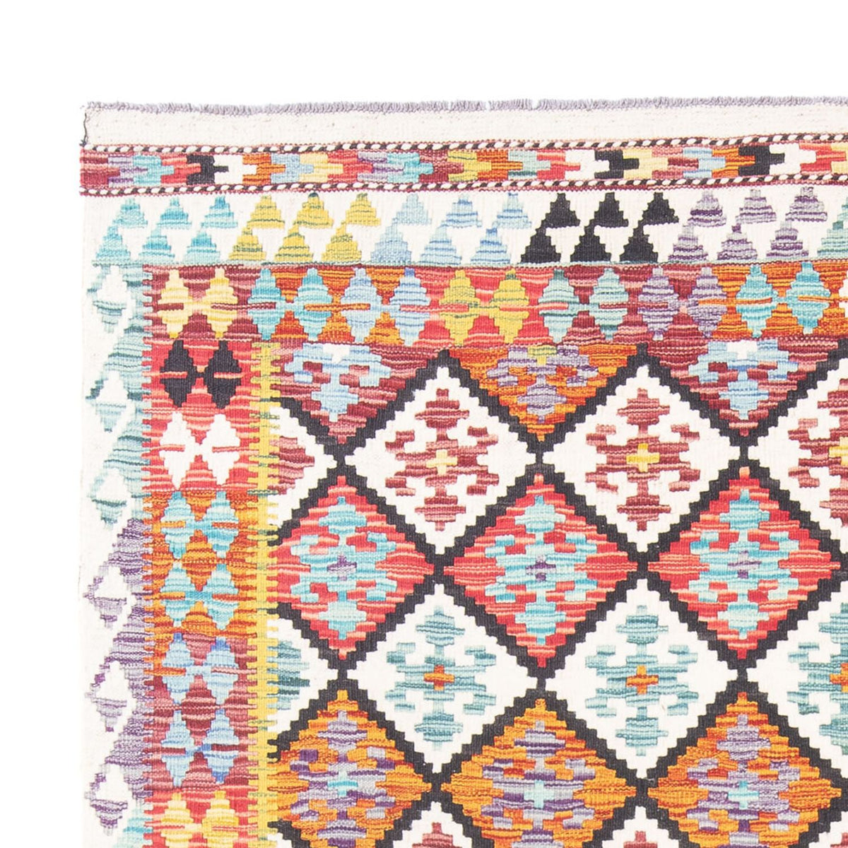 Kelim Teppich - Splash - 239 x 200 cm - mehrfarbig