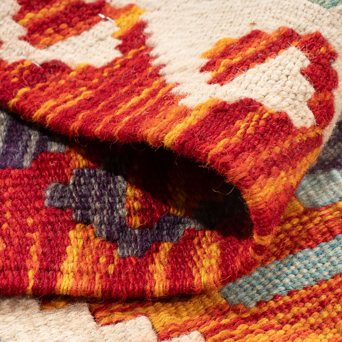 Kelim Teppich - Splash - 91 x 62 cm - mehrfarbig