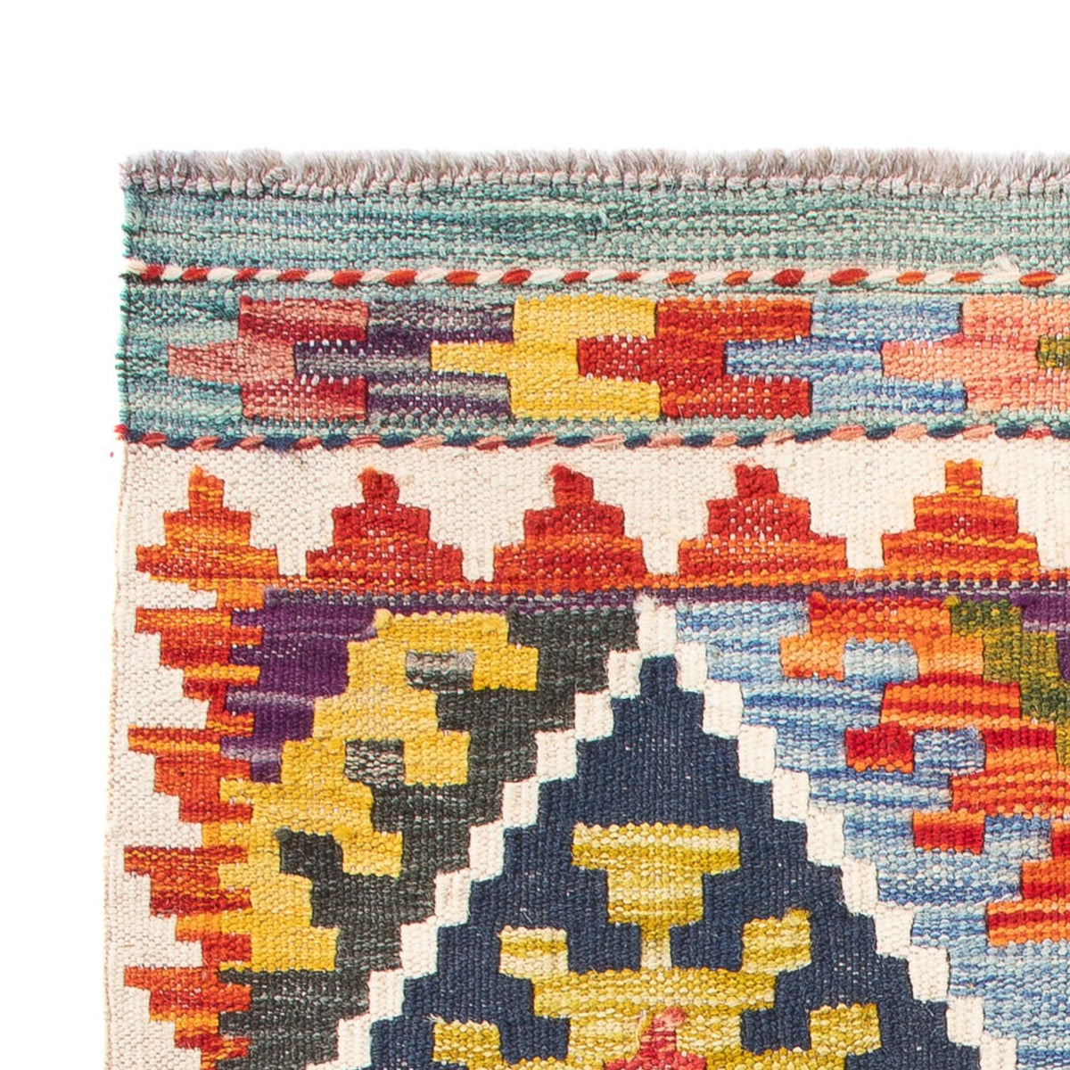 Kelim Teppich - Splash - 93 x 65 cm - mehrfarbig