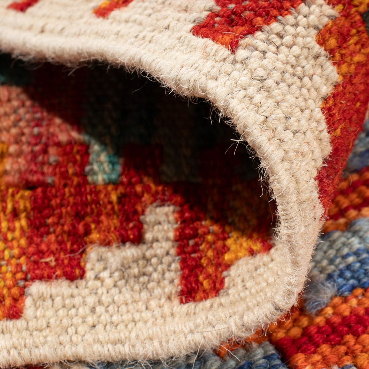 Kelim Teppich - Splash - 93 x 65 cm - mehrfarbig