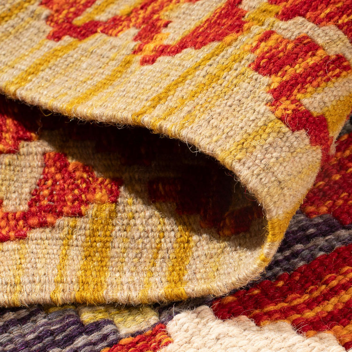 Kelim Teppich - Splash - 87 x 60 cm - mehrfarbig