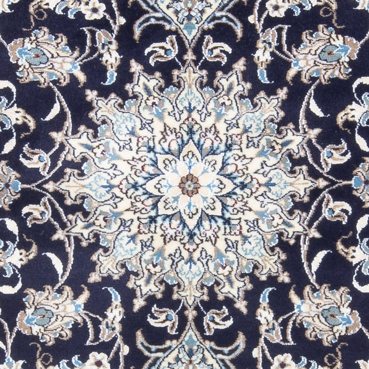 Perserteppich - Nain - 202 x 144 cm - dunkelblau