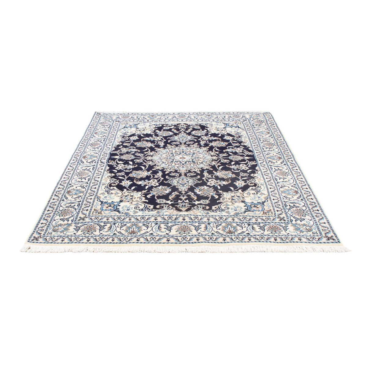 Perserteppich - Nain - 202 x 144 cm - dunkelblau