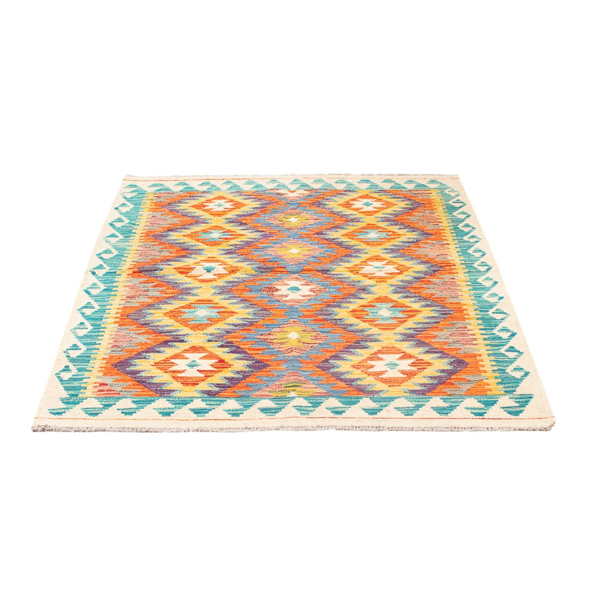 Kelim Teppich - Splash - 155 x 102 cm - mehrfarbig