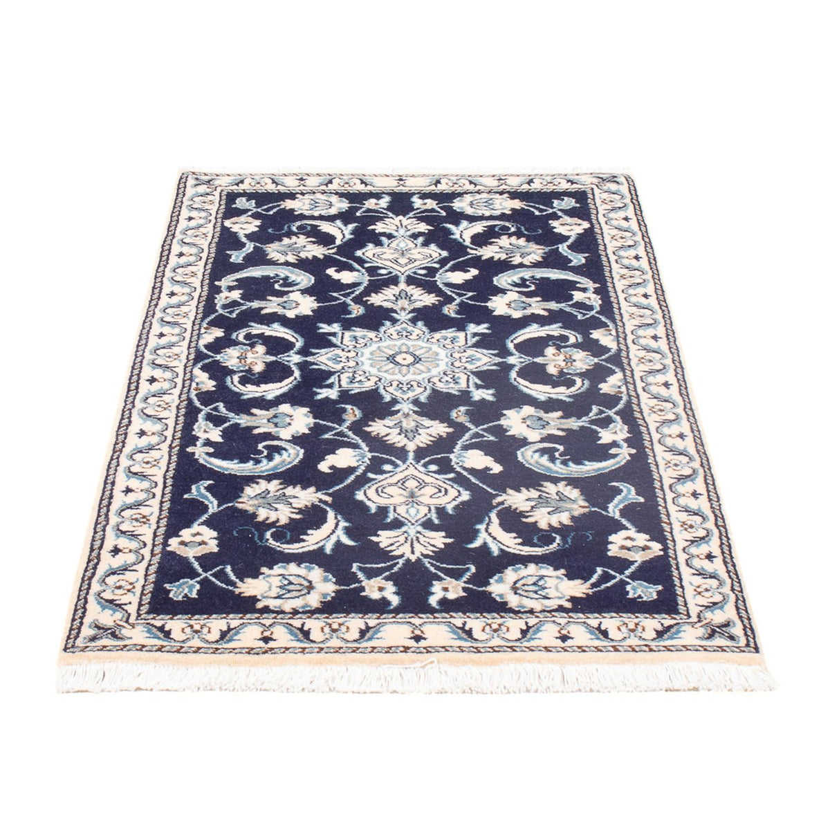 Perserteppich - Nain - 135 x 67 cm - dunkelblau