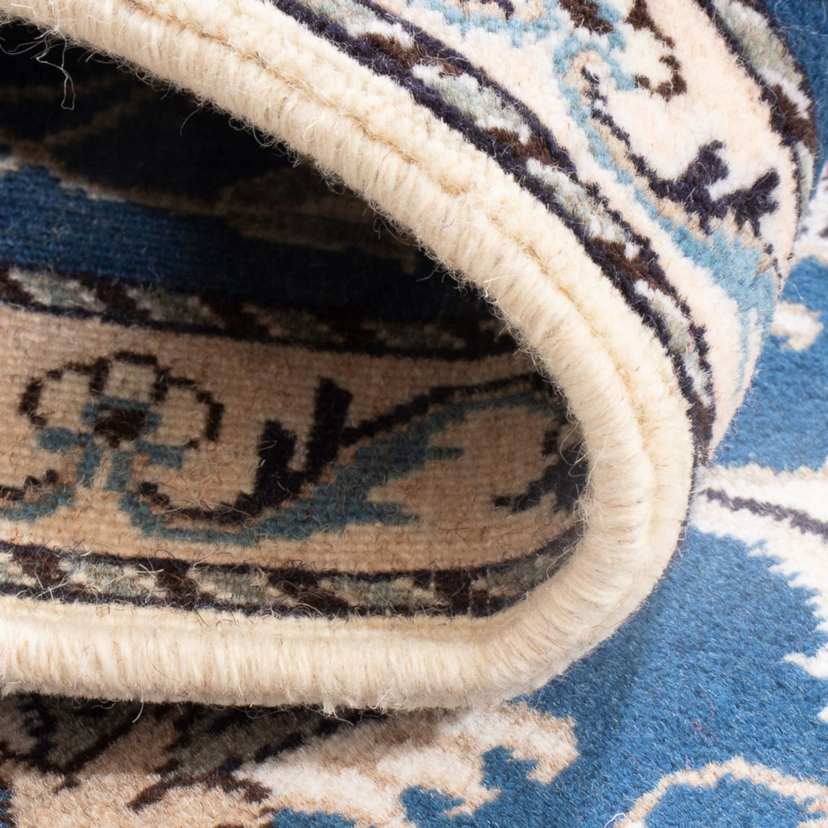 Perserteppich - Nain - 135 x 71 cm - blau